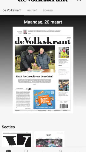 de Volkskrant Krant screenshot