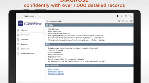 Diagnosaurus DDx screenshot