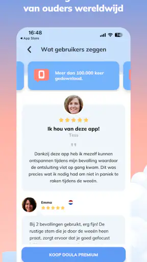 Doula Bevallingscoach zwanger screenshot