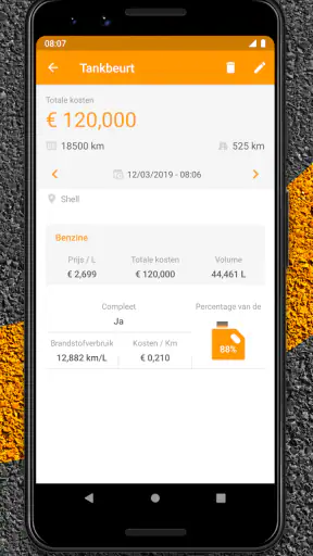 Drivvo - Voertuig beheer screenshot