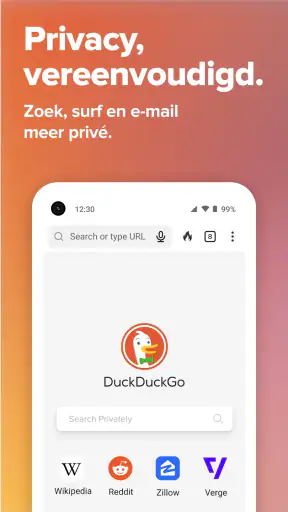 DuckDuckGo Browser, Search, AI screenshot