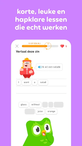 Duolingo: Taallessen screenshot
