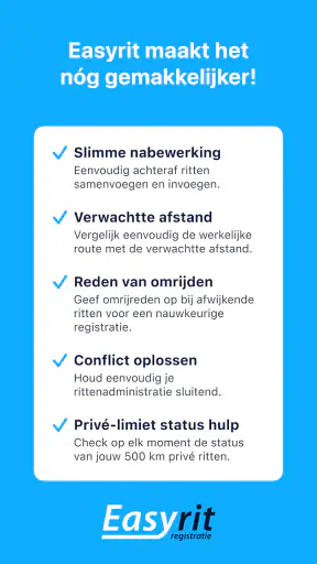 EasyRit | kilometerregistratie screenshot