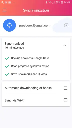 eBoox: ePub PDF e-book Reader screenshot