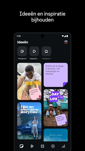 Edits, een Instagram-app screenshot