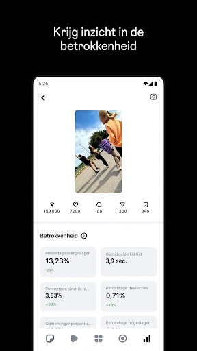 Edits, een Instagram-app screenshot