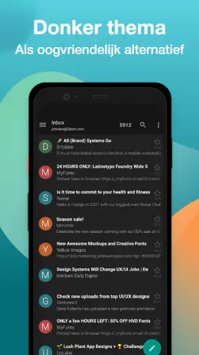 Email Aqua Mail: Snel, veilig screenshot
