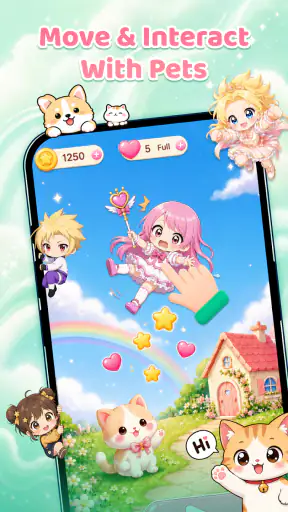 Emoji Battery & Shimeji Pet screenshot