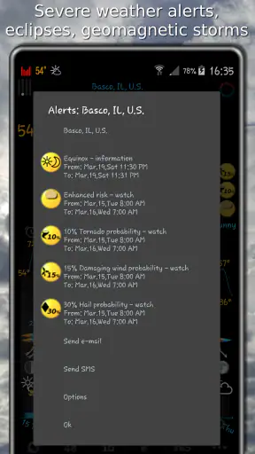 eWeather HDF - weather app screenshot