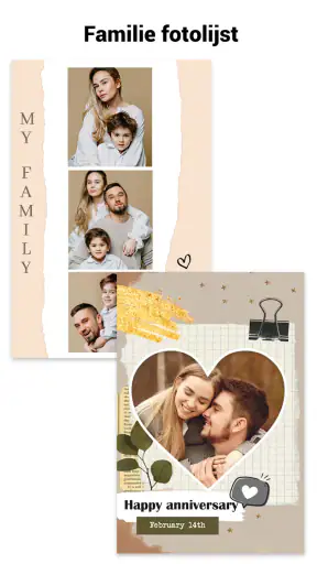 Familie fotolijst screenshot