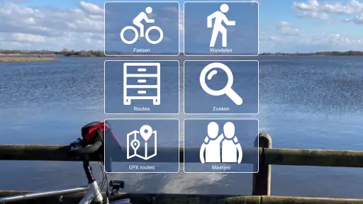 Fietsknoop fietsen en wandelen screenshot
