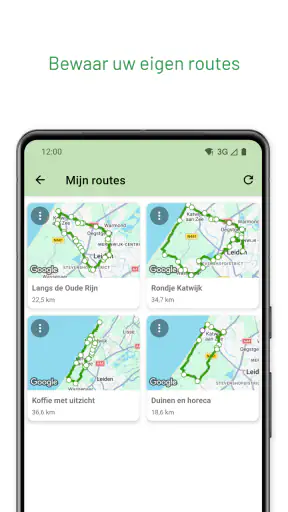 Fietsroutenetwerk screenshot