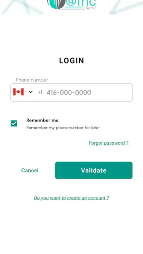 @fric Remit Transfert d'argent screenshot