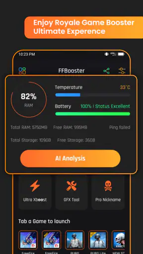 Game booster GFX Fire Fix screenshot