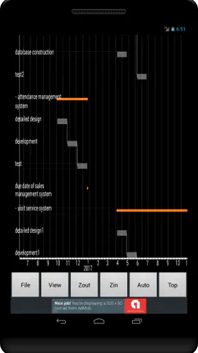 Gantt Chart – WBS Planner screenshot