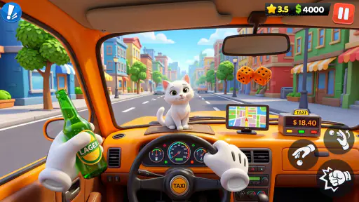 Gekke Taxi: Stad Rijspel 3D screenshot