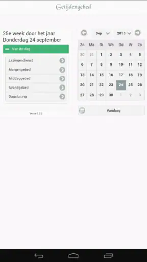 Getijdengebed screenshot