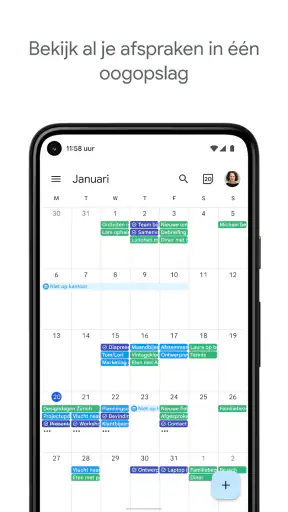 Google Agenda screenshot