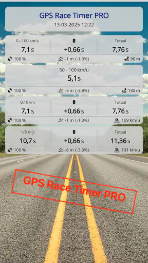 GPS Race Timer screenshot