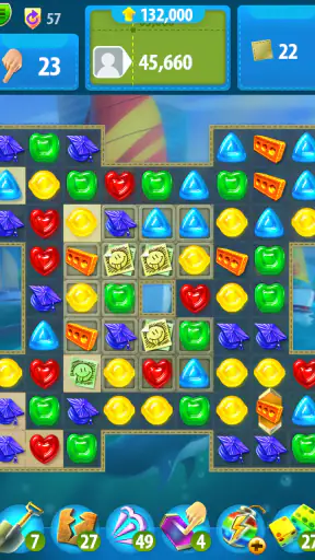 Gummy Drop: match 3 en bouw screenshot