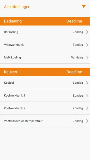 HACCP app Bureau de Wit screenshot