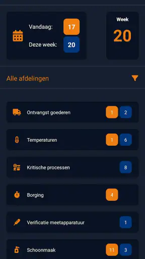 HACCP app Bureau de Wit screenshot