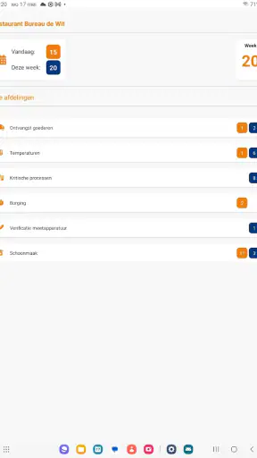 HACCP app Bureau de Wit screenshot