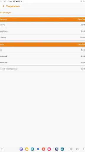 HACCP app Bureau de Wit screenshot