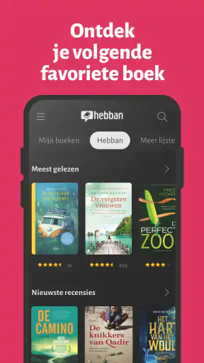 Hebban Boekenapp screenshot