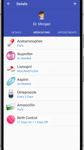 Herinneringen voor Medicijnen screenshot