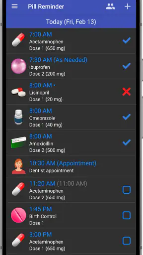 Herinneringen voor Medicijnen screenshot