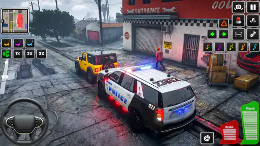 Highway Police Car Patrol Game screenshot