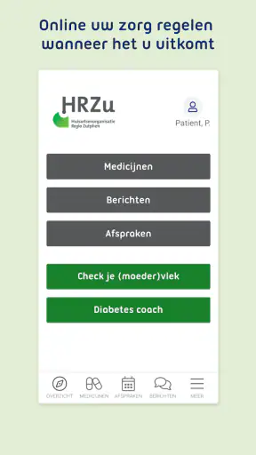 HRZU | Uw Zorg online screenshot