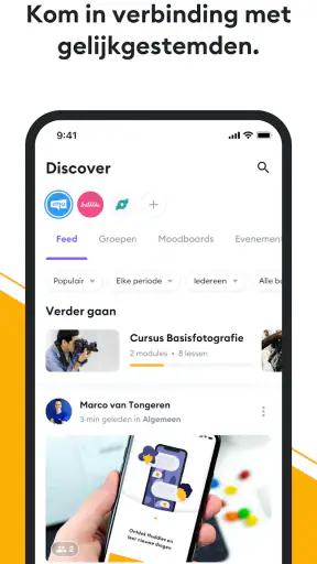 Huddle community & e-learning screenshot