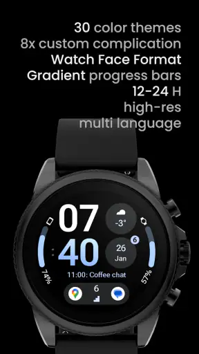 InfoBlock Watch Face screenshot