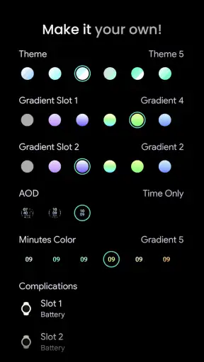 InfoBlock Watch Face screenshot