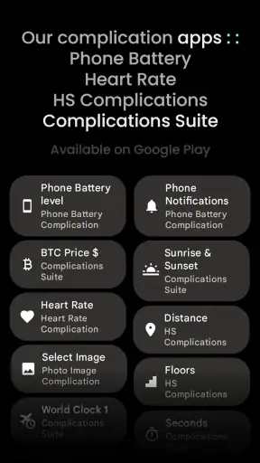 InfoBlock Watch Face screenshot