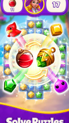 Jewels Match 3 Puzzle: Offline screenshot