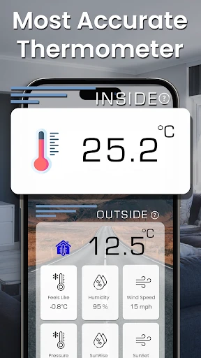 Kamertemperatuur Thermometer screenshot