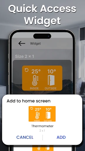 Kamertemperatuur Thermometer screenshot
