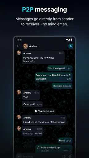 Keet - Private Encrypted Chat screenshot