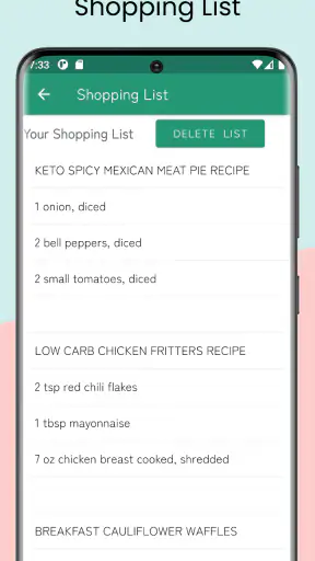 Keto Diet: Low Carb Recipes screenshot