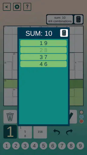 Killer Sudoku screenshot