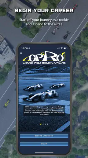Klassieke racing manager screenshot
