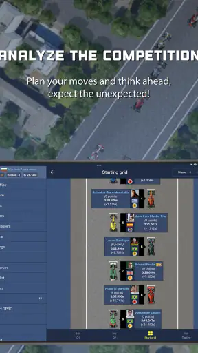 Klassieke racing manager screenshot