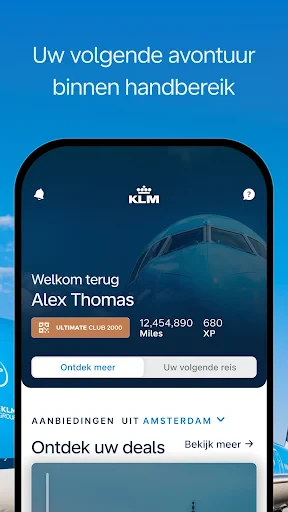 KLM - Boek een vlucht screenshot