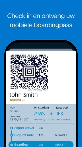 KLM - Boek een vlucht screenshot