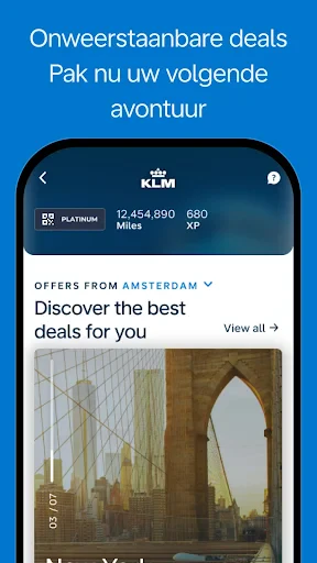 KLM - Boek een vlucht screenshot