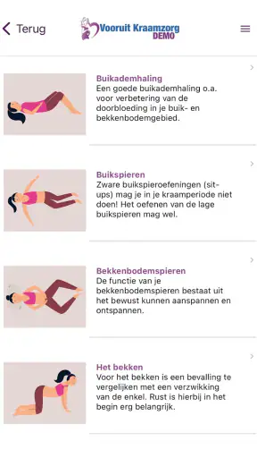 Kraamzorg App screenshot