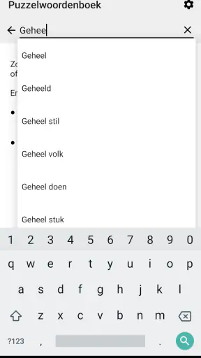 Kruiswoord Puzzelwoordenboek screenshot